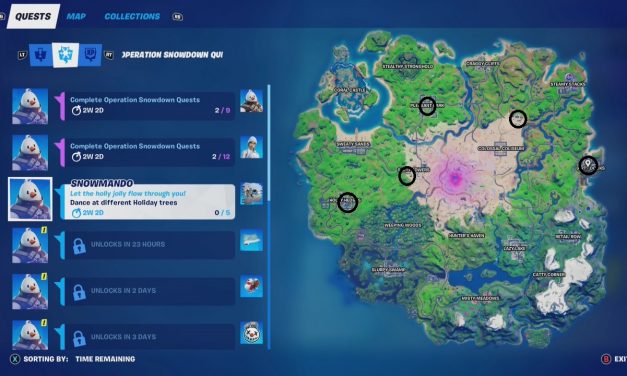 How to Dance at Different Holiday Trees | Operation Snowdown Quest | Fortnite Winterfest 2020