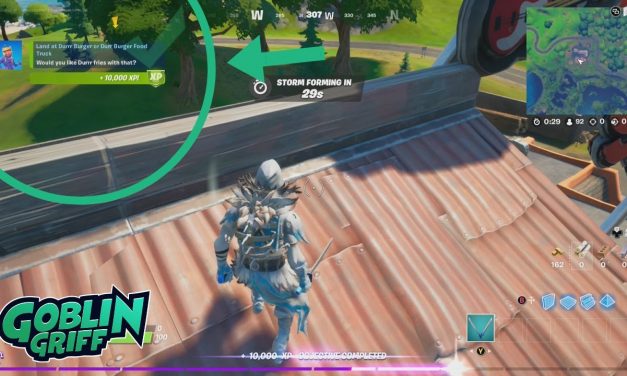 How to Land at Durrr Burger or Durr Burger Food Truck | Fortnite Quick Challenge