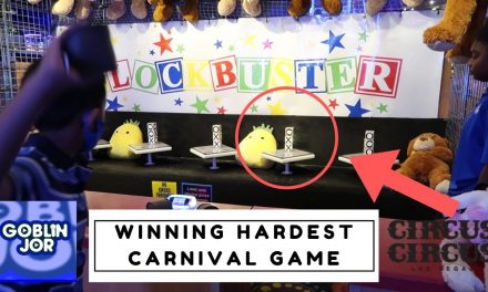 Winning the Hardest (1st Try) & Some Easy Carnival Games at Circus Circus